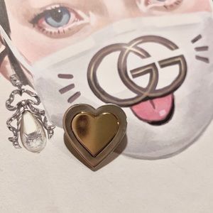 Tiffany & Co Gold/Silver Heart Brooche